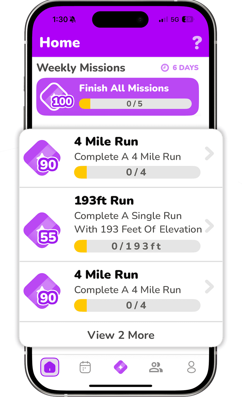 Running App Interface